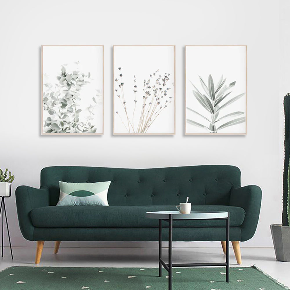 Wall Art - Lavender Eucalyptus (3 Sets) - Poster Prints -Canvas Prints