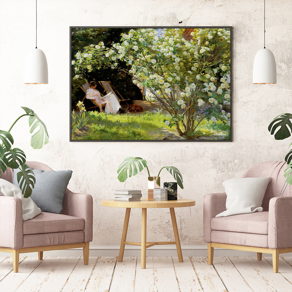 Wall Art - Les Roses By Peder Severin Kroyer - Canvas Prints-Poster Prints