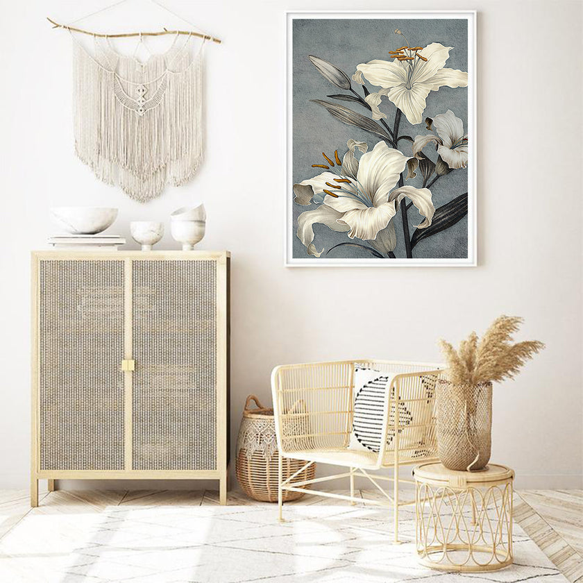 Wall Art - Floral Lily II - Canvas Prints-Poster Prints