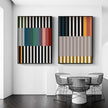 Wall art - Line art Colorful (2 sets)- Canvas Prints- Poster Prints