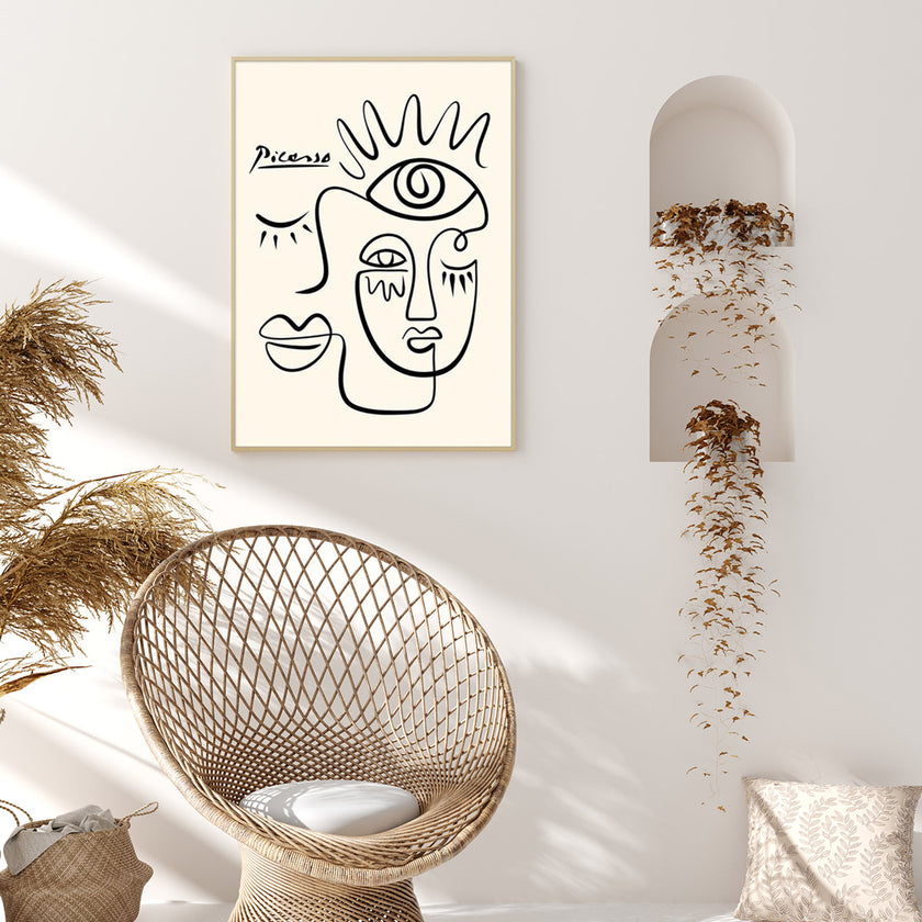 Wall Art - Line Art By Pablo Picasso - Canvas Prints-Poster Prints