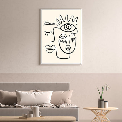 Wall Art - Line Art By Pablo Picasso - Canvas Prints-Poster Prints