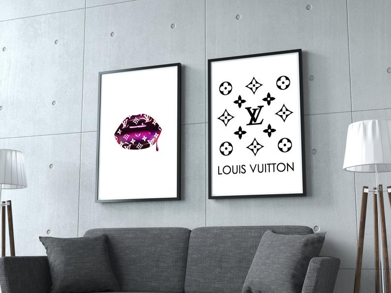 Wall art - Lip Fashion 2 sets- Canvas Prints- Poster Prints