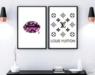 Wall art - Lip Fashion 2 sets- Canvas Prints- Poster Prints