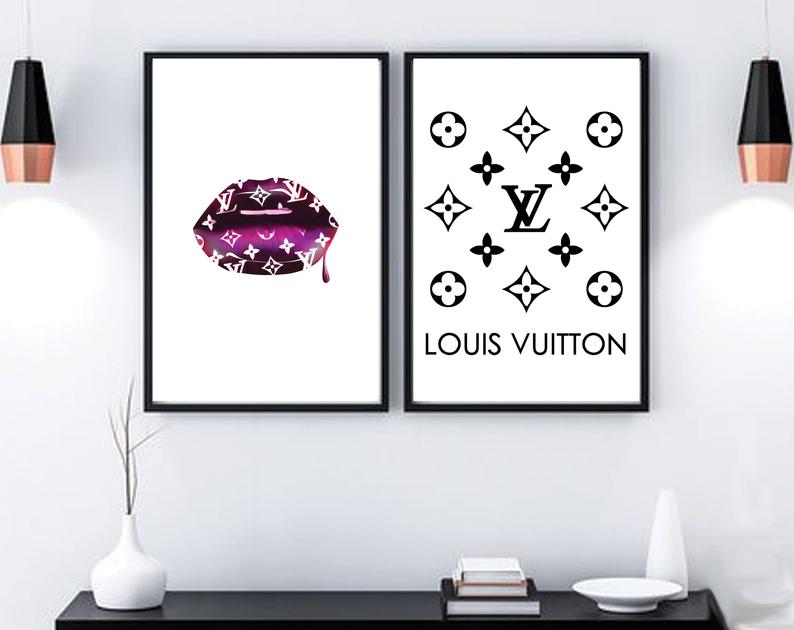 Wall art - Lip Fashion 2 sets- Canvas Prints- Poster Prints