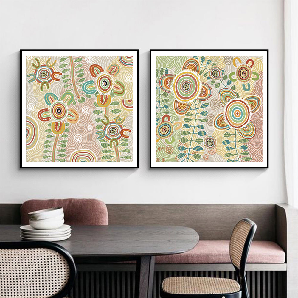 Wall Art - Lovely Pattern (2 sets)- Canvas Prints-Poster Prints