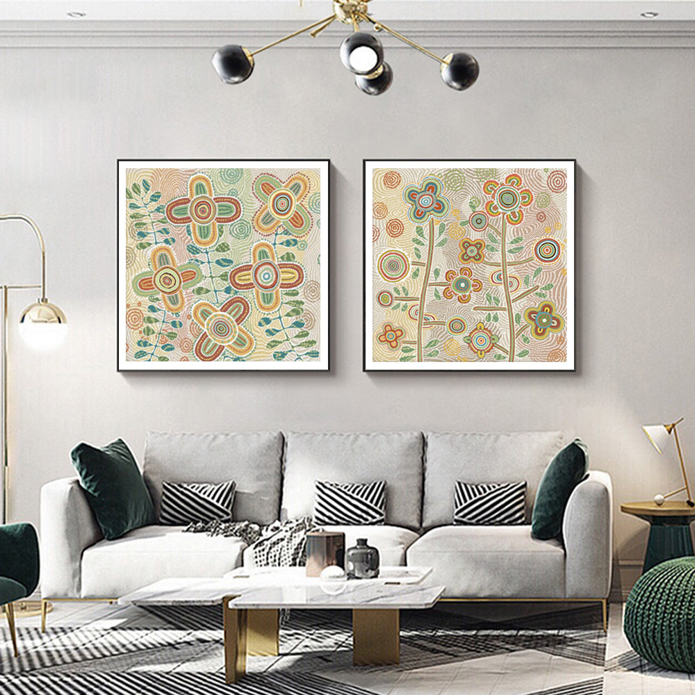 Wall Art - Lovely Pattern II (2 sets)- Canvas Prints-Poster Prints