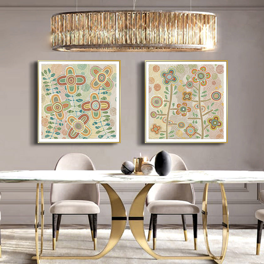 Wall Art - Lovely Pattern II (2 sets)- Canvas Prints-Poster Prints