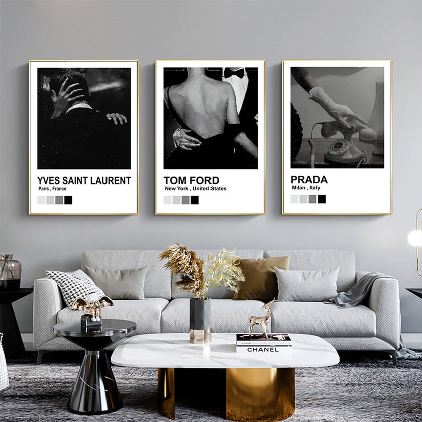 Wall Art - Luxury Fashion (3 sets) - Canvas Prints-Poster Prints