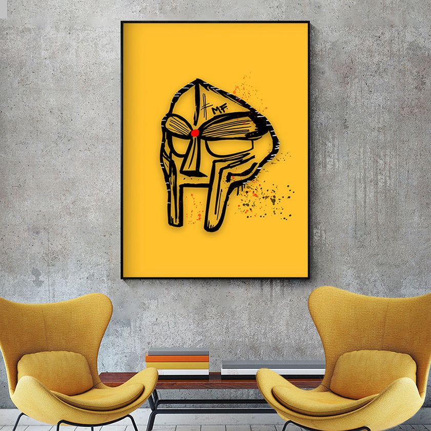 Wall Art - MF DOOM Art - Canvas Prints-Poster Prints