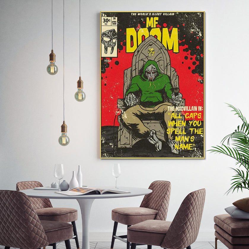 Wall Art - MF DOOM Music - Canvas Prints-Poster Prints