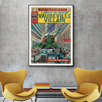 Wall Art - MF Doom Vaudeville Villain - Canvas Prints-Poster Prints