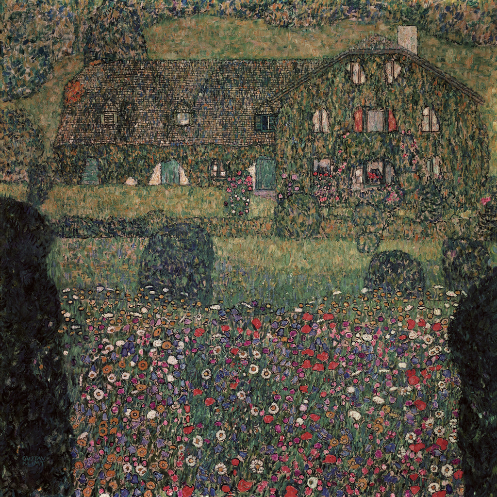 Wall Art - Country House on Attersee Lake by Gustav Klimt - Canvas Prints-Poster Prints