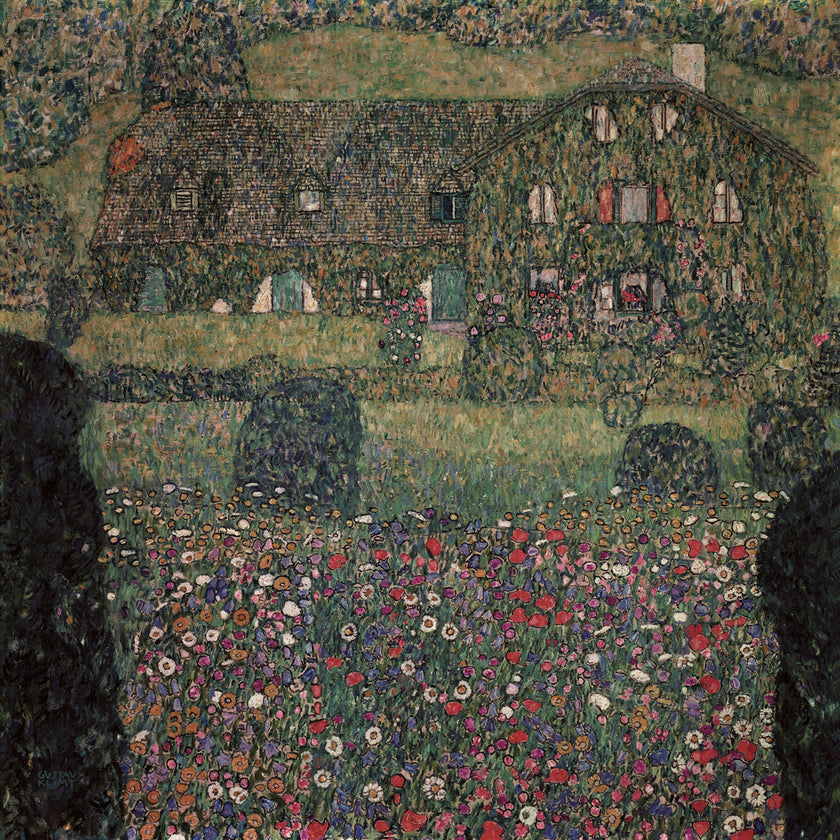 Wall Art - Country House on Attersee Lake by Gustav Klimt - Canvas Prints-Poster Prints