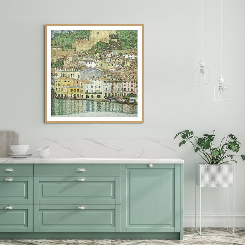Wall Art - Malcesine On Lake Garda 1913 by Gustav Klimt - Canvas Prints-Poster Prints