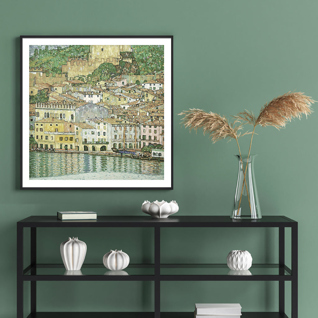 Wall Art - Malcesine On Lake Garda 1913 by Gustav Klimt - Canvas Prints-Poster Prints