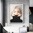 Wall Art - Marilyn Monroe in Sweater - Canvas Prints-Poster Prints