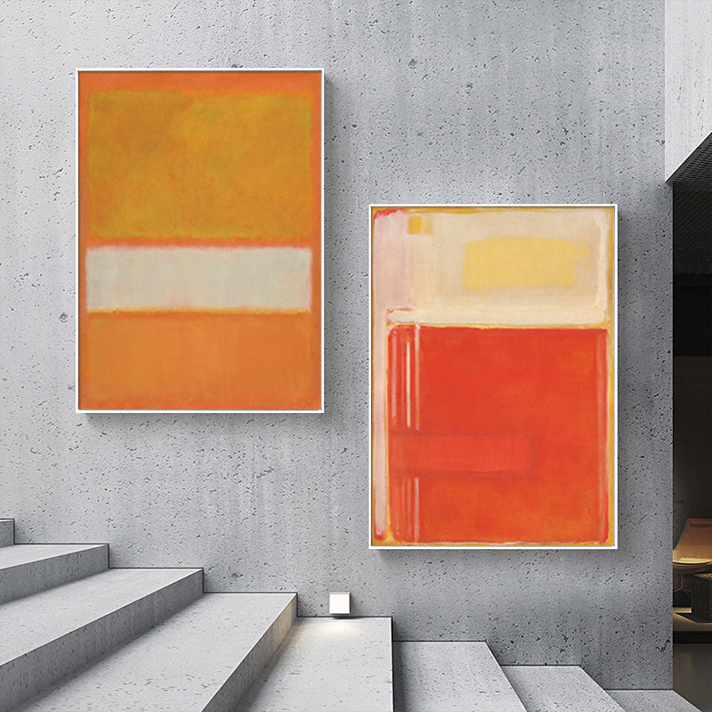 Wall art - Orange (2 sets) By Mark Rothko - Canvas Prints- Poster Prints