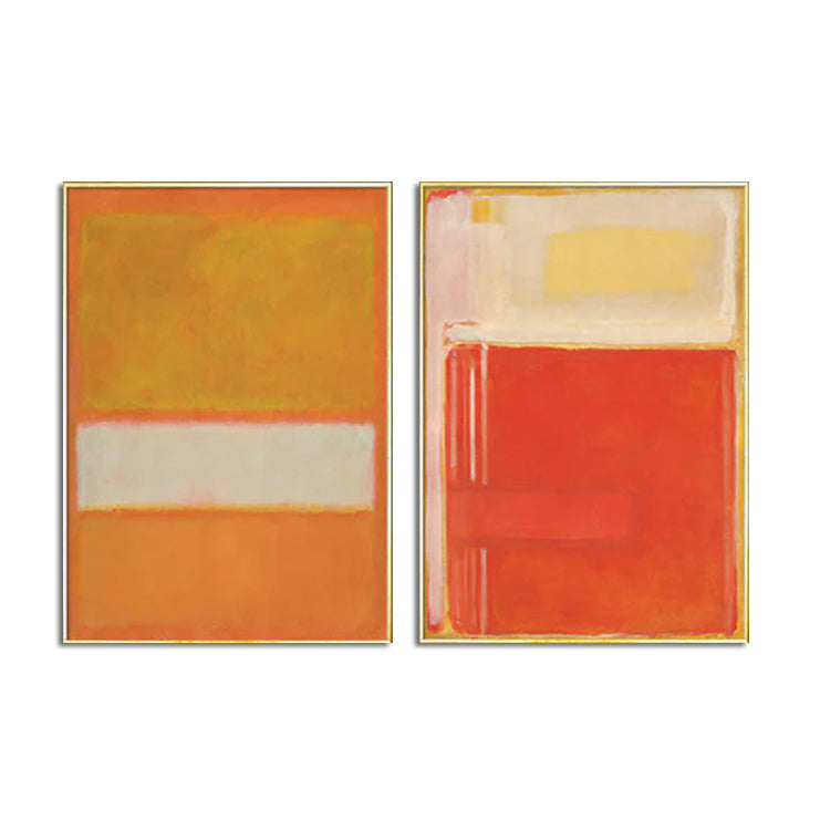 Wall art - Orange (2 sets) By Mark Rothko - Canvas Prints- Poster Prints