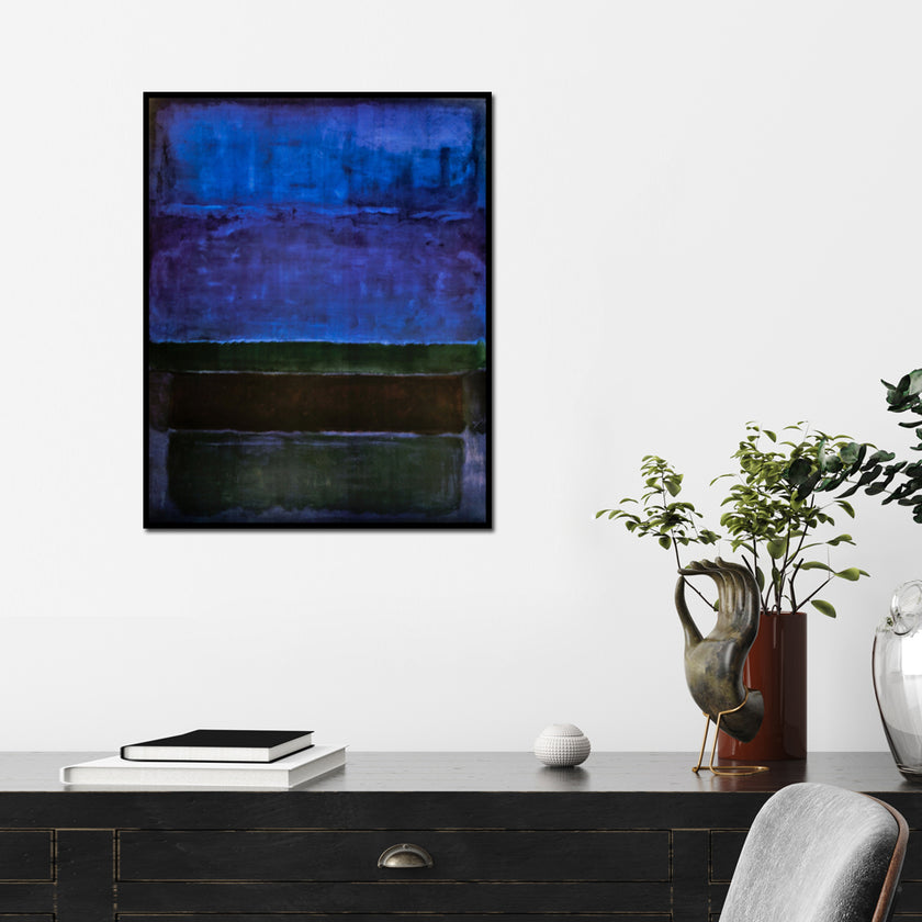 Wall Art - Abstract Blue By Mark Rothko - Canvas Prints-Poster Prints