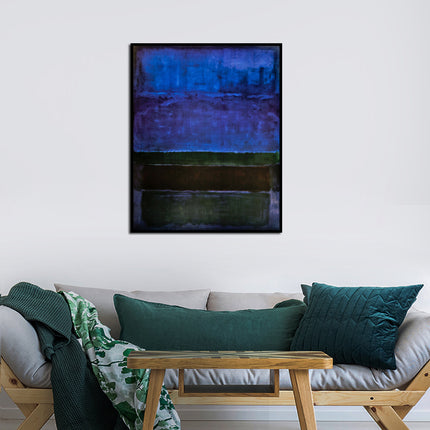 Wall Art - Abstract Blue By Mark Rothko - Canvas Prints-Poster Prints