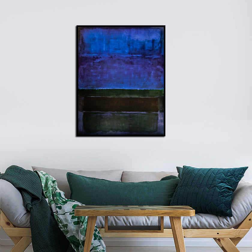 Wall Art - Abstract Blue By Mark Rothko - Canvas Prints-Poster Prints