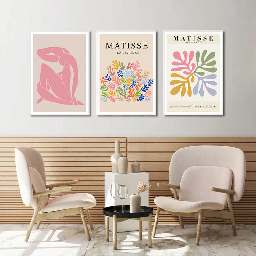 Wall Art - Matisse (3 Sets) - Poster Prints -Canvas Prints