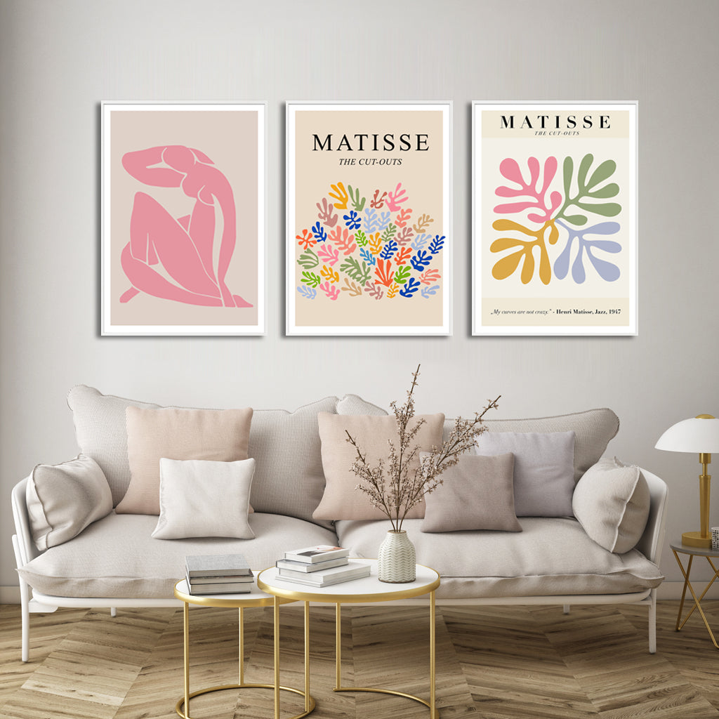 Wall Art - Matisse (3 Sets) - Poster Prints -Canvas Prints