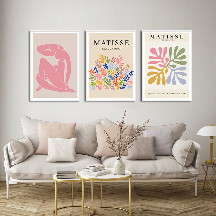 Wall Art - Matisse (3 Sets) - Poster Prints -Canvas Prints