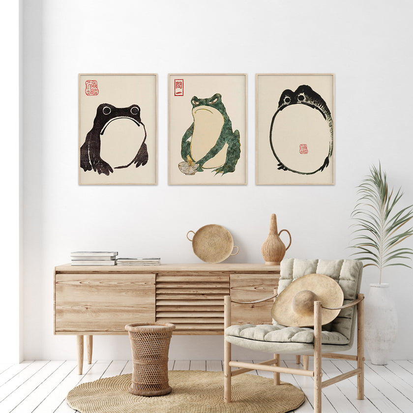 Wall Art - Matsumoto Hoji Japanese (3 Sets) - Poster Prints -Canvas Prints