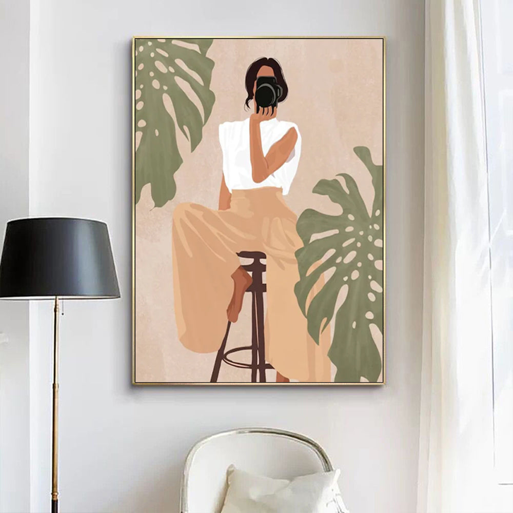 Wall Art - Mid Century Figure - Canvas Prints-Poster Prints