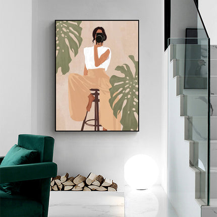 Wall Art - Mid Century Figure - Canvas Prints-Poster Prints