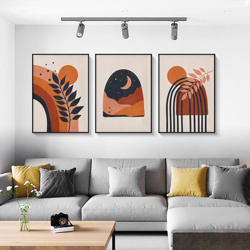Wall Art - Mid Century Art ( 3 sets )- Poster Prints -Canvas Prints