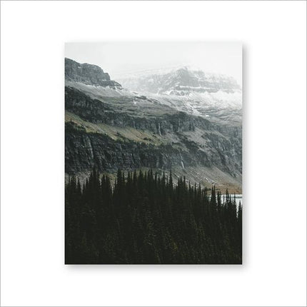 Wall Art prints -Misty Mountain Forest Lake 3 sets - Poster Prints -Canvas Prints