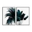 Wall art - Modern Dark Green Palm Tree 2 sets- Canvas Prints- Poster Prints