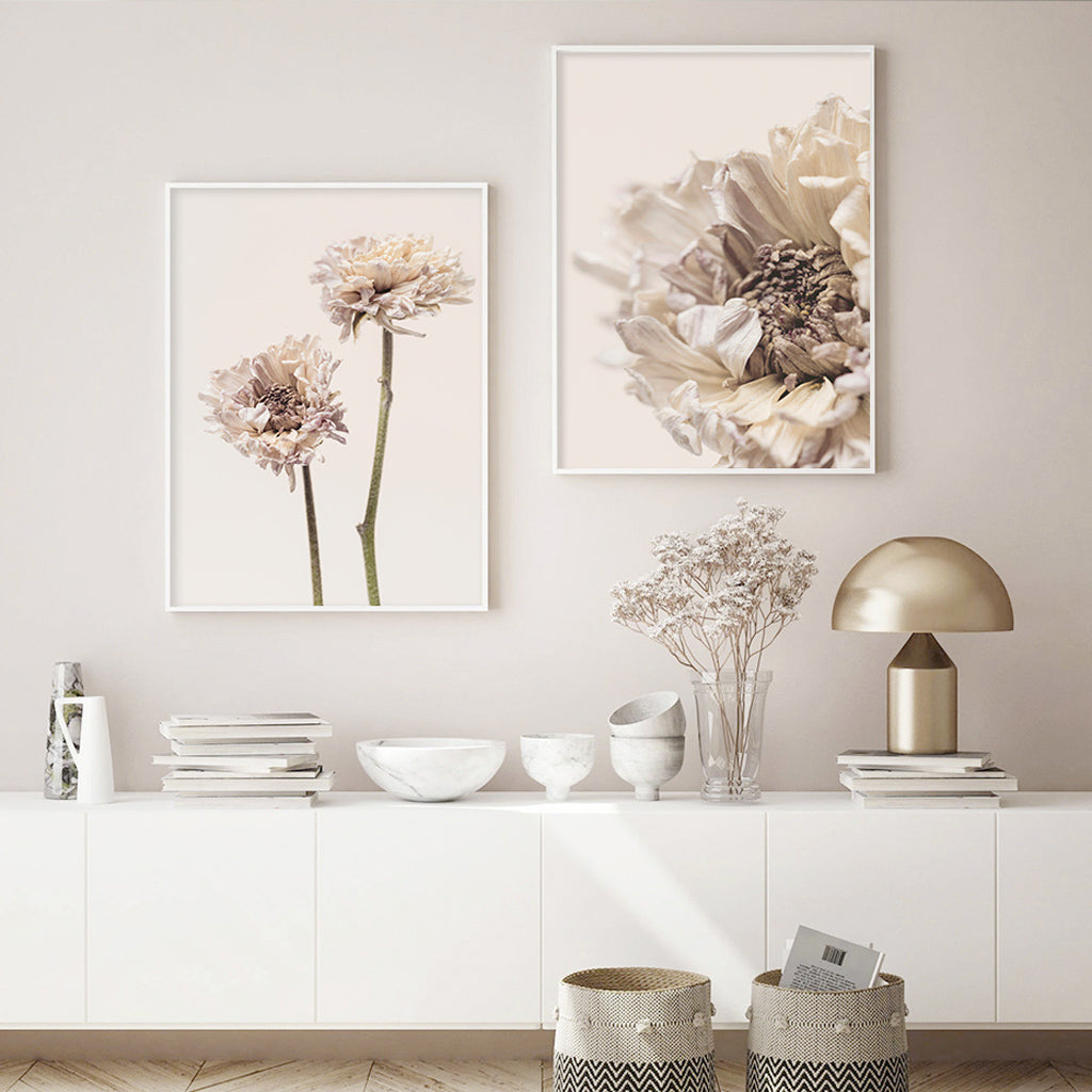 Wall art - Modern Dried Blooming Flower II- Canvas Prints - Poster Prints