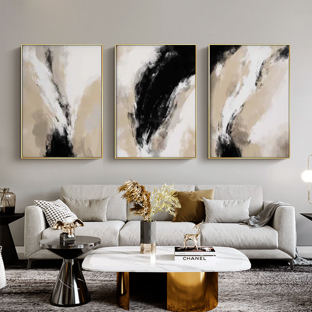 Wall Art - Modern Neutral Abstract (3 sets) - Canvas Prints-Poster Prints