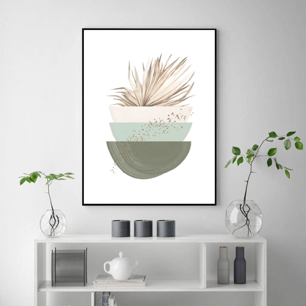 Wall Art - Modern Nordic Green - Canvas Prints-Poster Prints