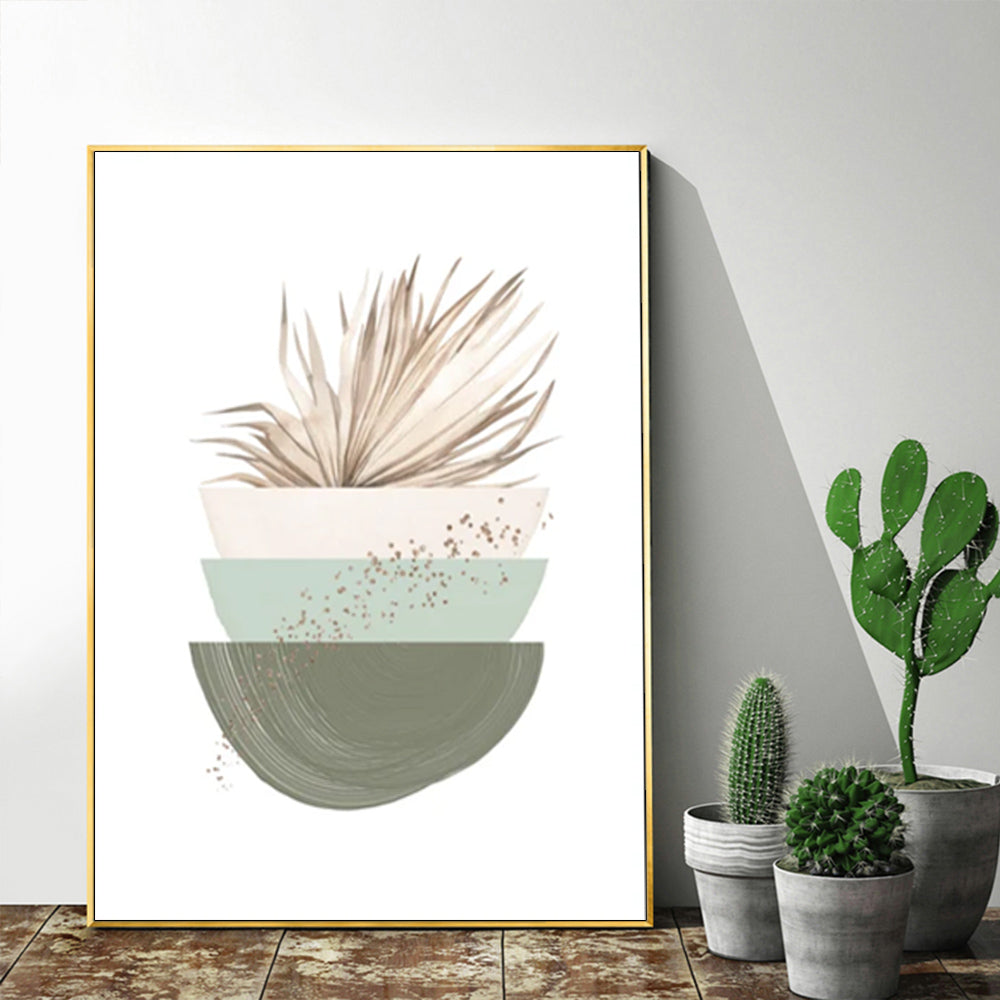 Wall Art - Modern Nordic Green - Canvas Prints-Poster Prints