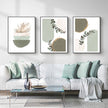 Wall Art - Modern Nordic Green (3 Sets) - Poster Prints -Canvas Prints