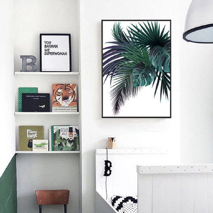 Wall art - Pine Green Leaves 2 sets- Canvas Prints- Poster Prints
