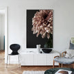 Wall art - Modern Pink Dahlia Floral - Canvas Prints - Poster Prints