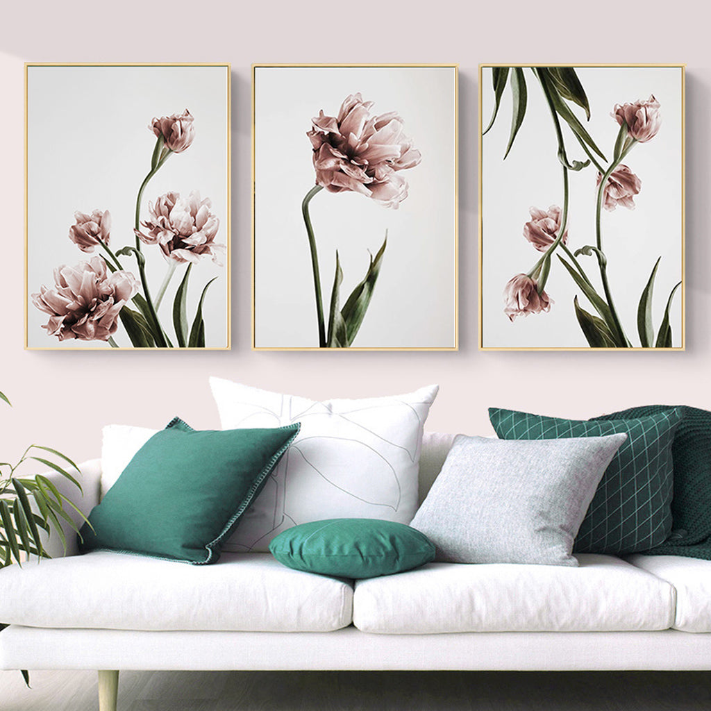 Wall art - Tulip Flower 2 sets- Canvas Prints- Poster Prints
