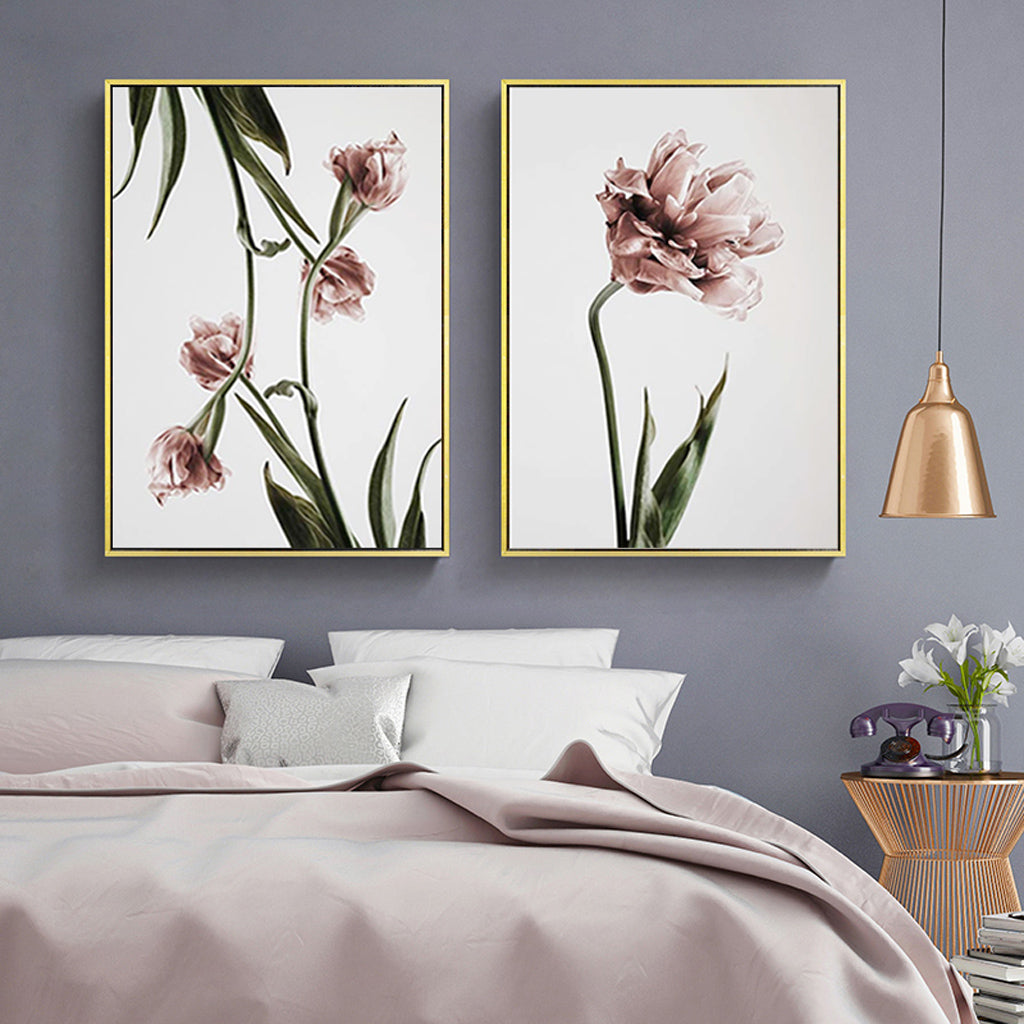 Wall art - Tulip Flower 2 sets- Canvas Prints- Poster Prints