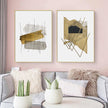 Wall art - Modern Gold 2 sets - Canvas Prints- Poster Prints