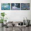 Wall Art - Waterlilies By Claude Monet ( 3 sets )- Poster Prints -Canvas Prints