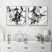 Wall Art - Monotype Scribble II (2 sets)- Canvas Prints-Poster Prints