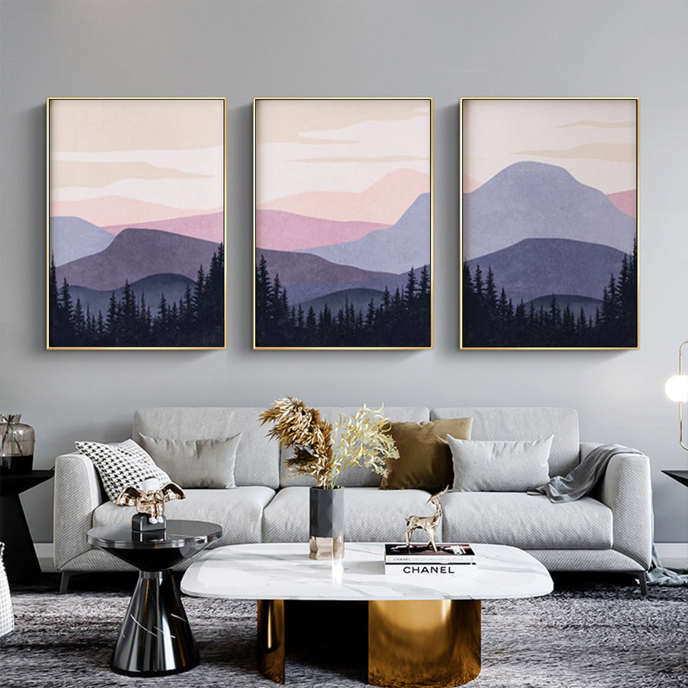 Wall Art  - Mountain 3 sets - Poster Prints -Canvas Prints