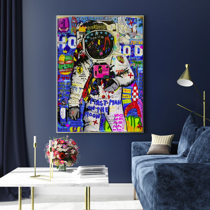 Wall Art - Astronaut By Mr Brainwash - Canvas Prints-Poster Prints