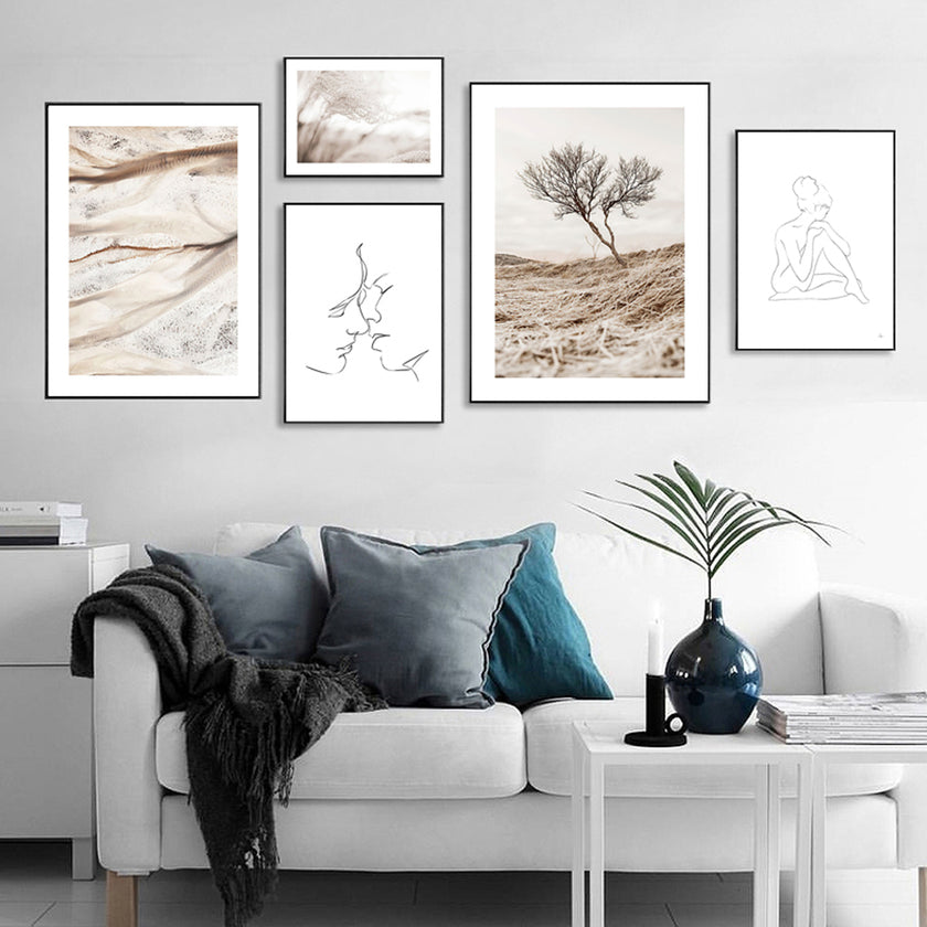 Wall art - Always Kiss 2 sets - Canvas Prints- Poster Prints